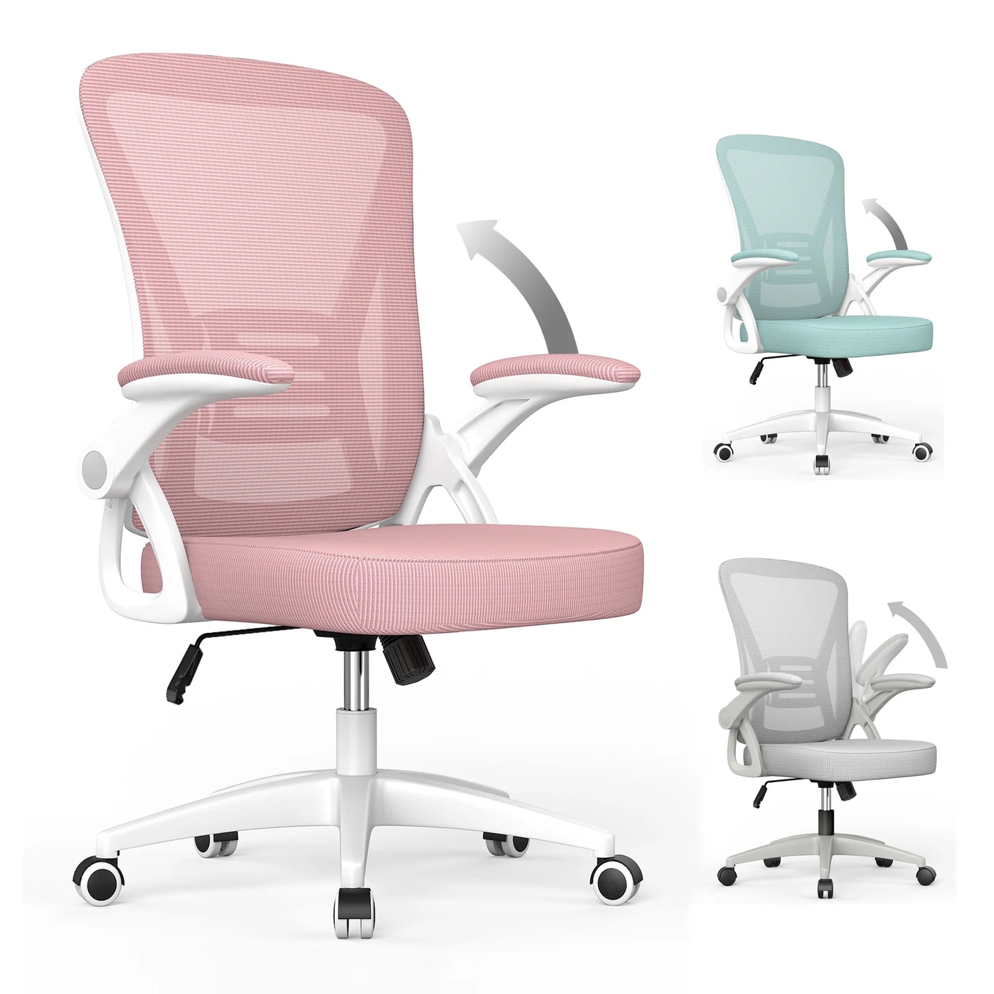 Ergonomic Mesh Office Chair, Liftable, High Back, Lumbar Support, Swivel, Adjustable