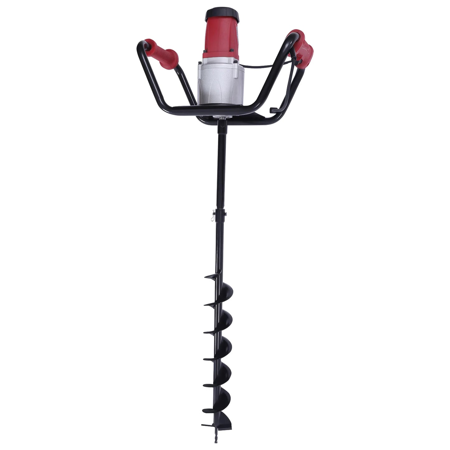 1500W Electric Post Hole Auger Digger, Adjustable, 4" Bit