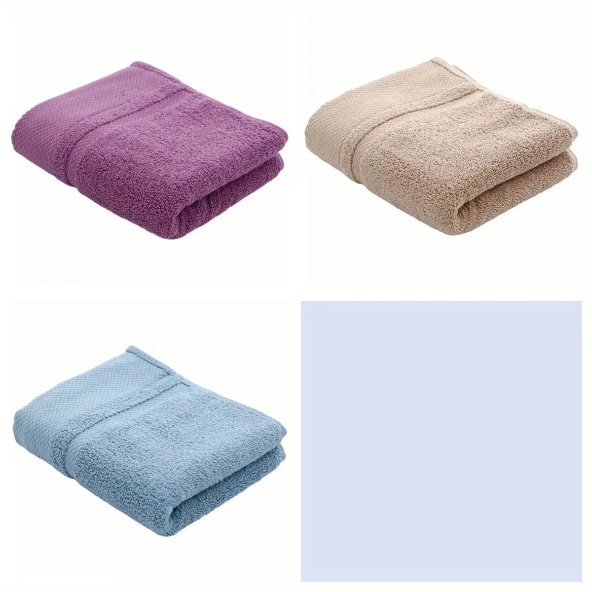 3pcs or 6pcs Bathroom Hand Towels, Thick, Soft, Solid, Cotton, Super Absorbent