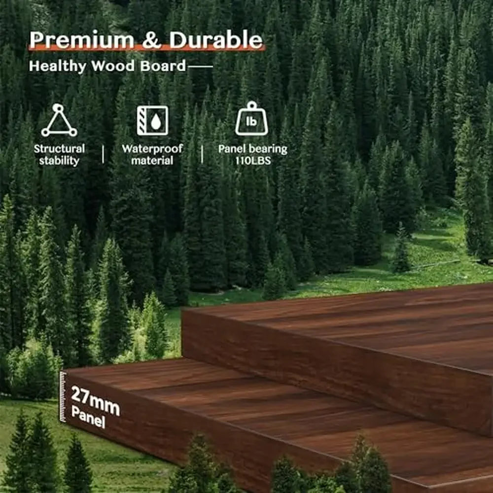 55" Reversible Wood Computer Desk, Drawers, USB Outlets, Rustic