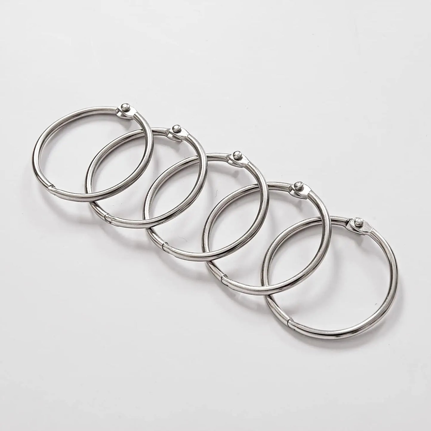 24 Pack Shower Curtain Rings, Rust Proof
