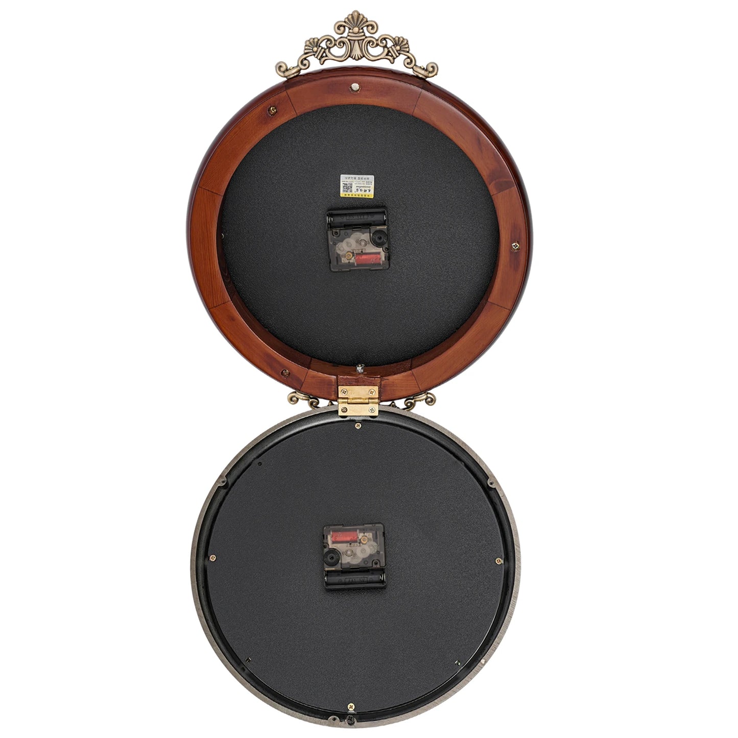 European Art Wall Clock, Silent, Retro, Double Sided