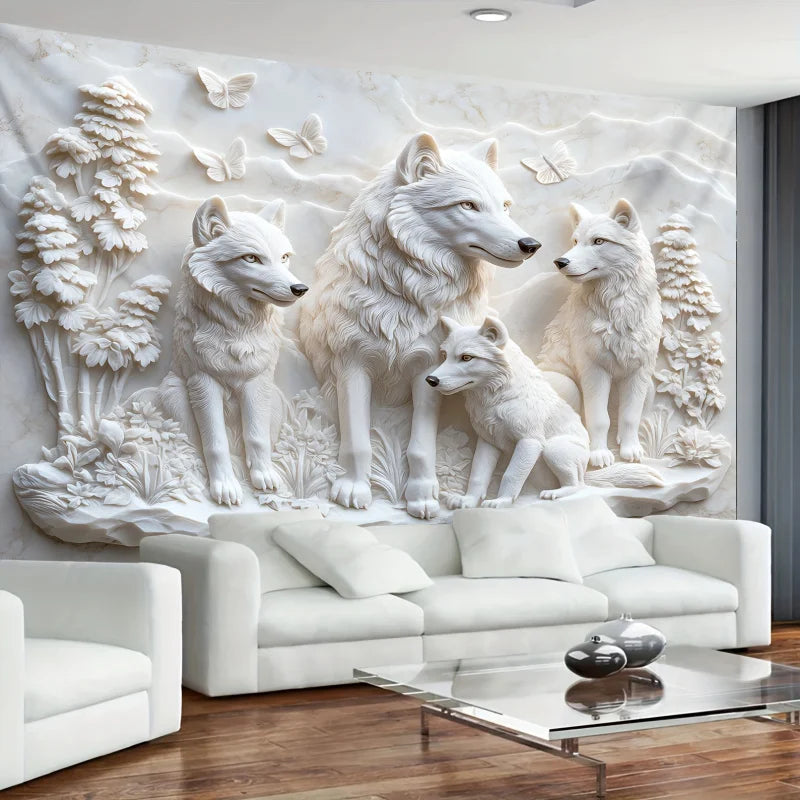 Wolves Wall Hanging, 5 Sizes, 3D