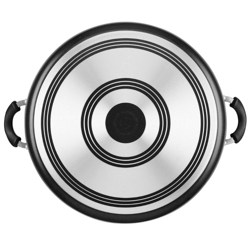 Nonstick Pan, Jumbo Cooker, Lid, Easy Clean 14" Aluminum