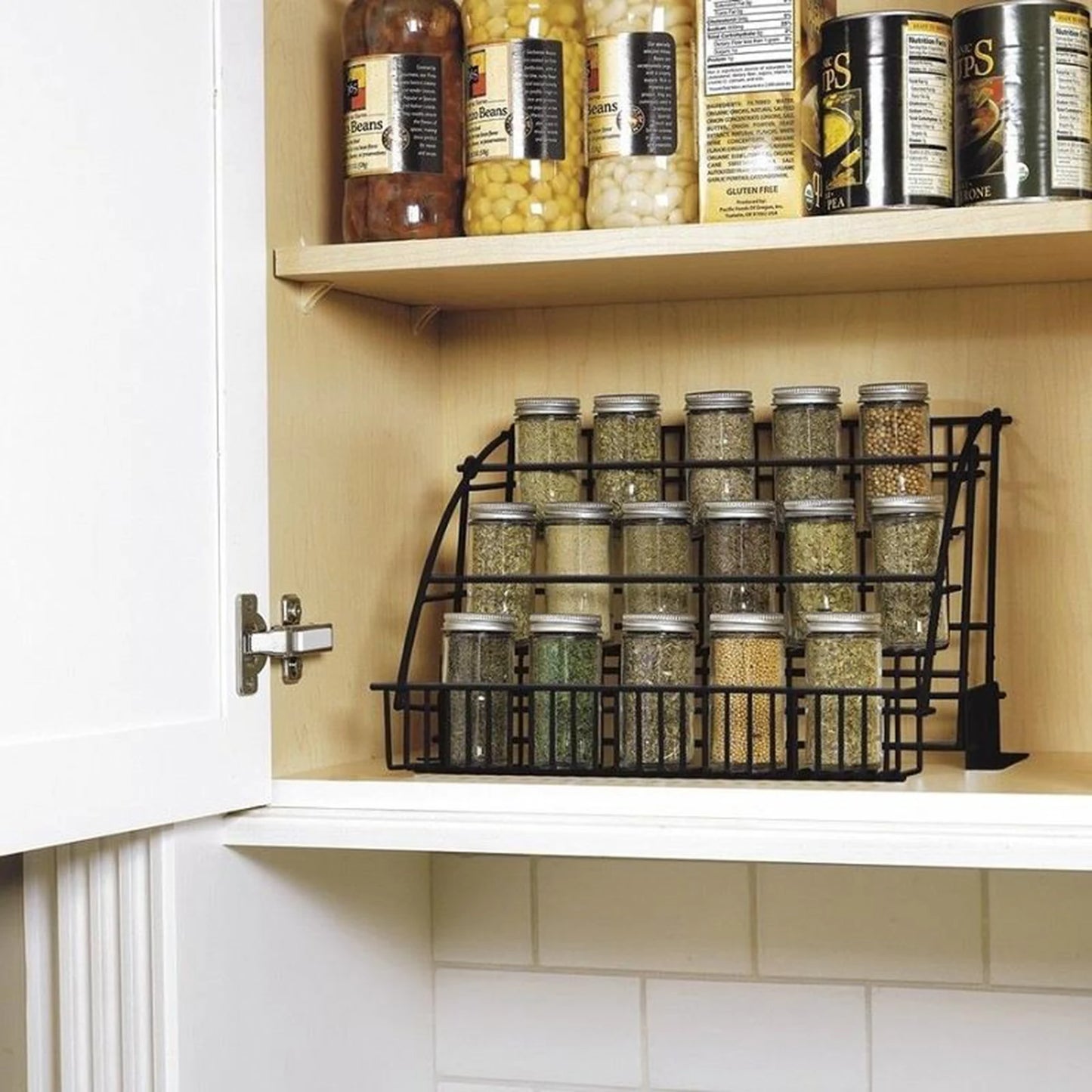 3 Floor Black Spice Organizer, Retractable