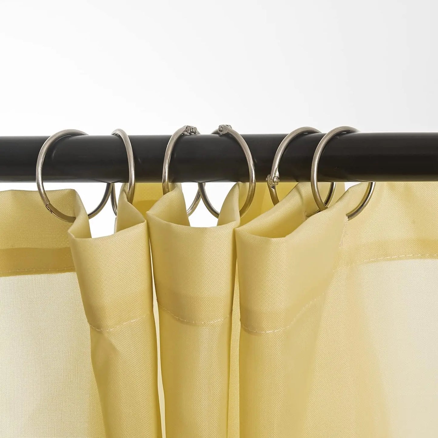 24 Pack Shower Curtain Rings, Rust Proof