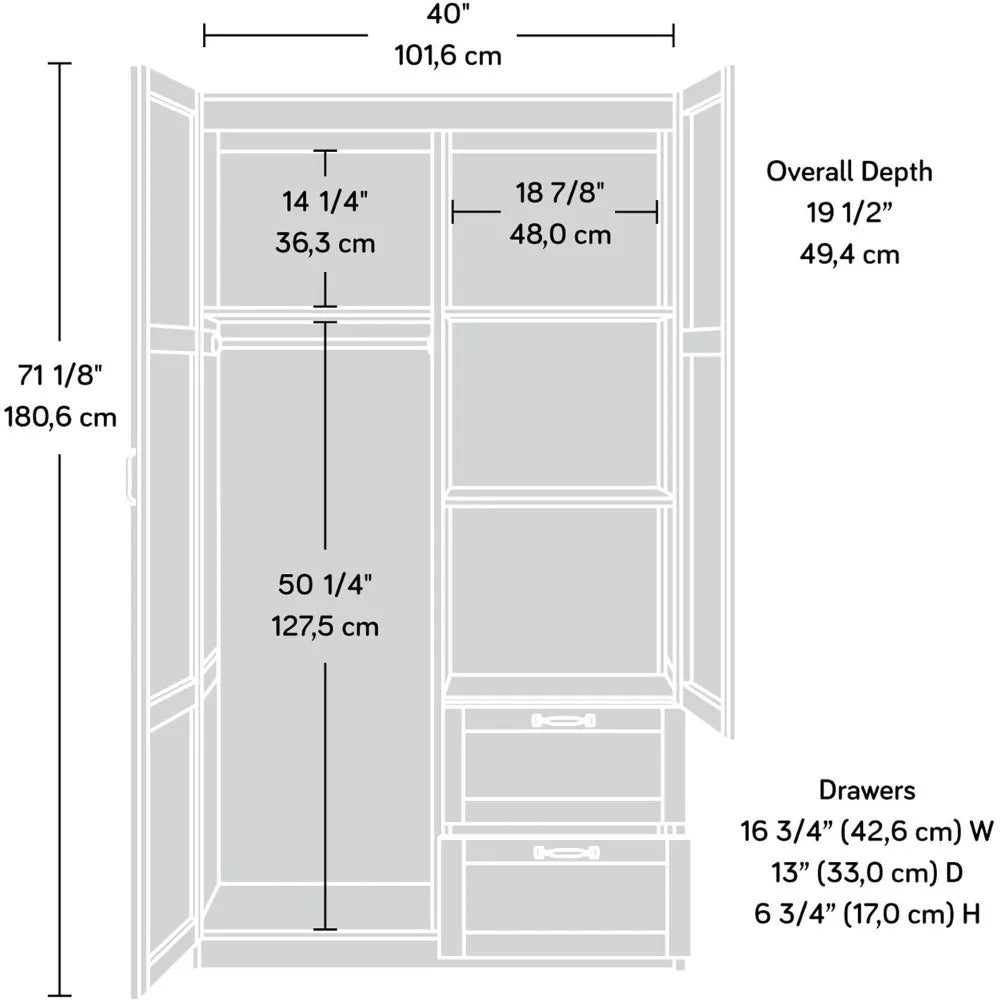 Wardrobe / Storage Cabinets, Cinnamon Cherry Open Cabinet Cabinet/ Closet