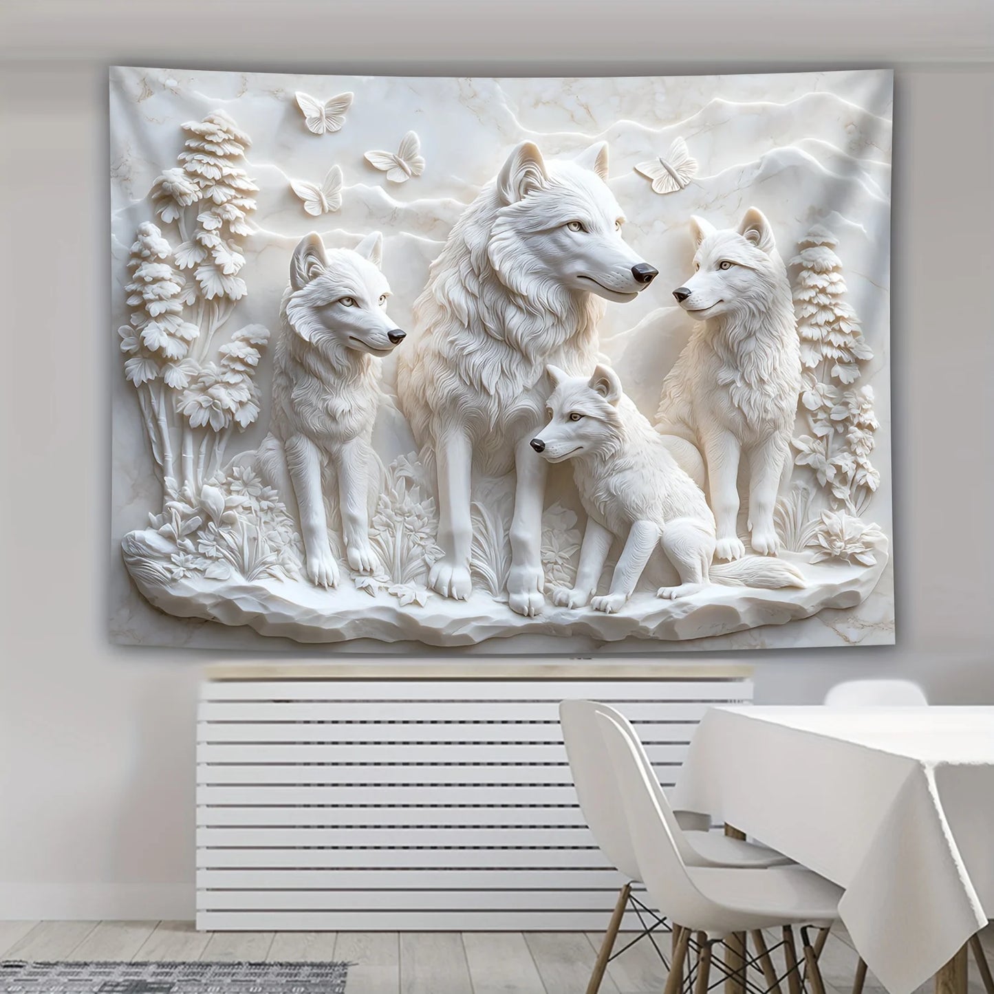 Wolves Wall Hanging, 5 Sizes, 3D