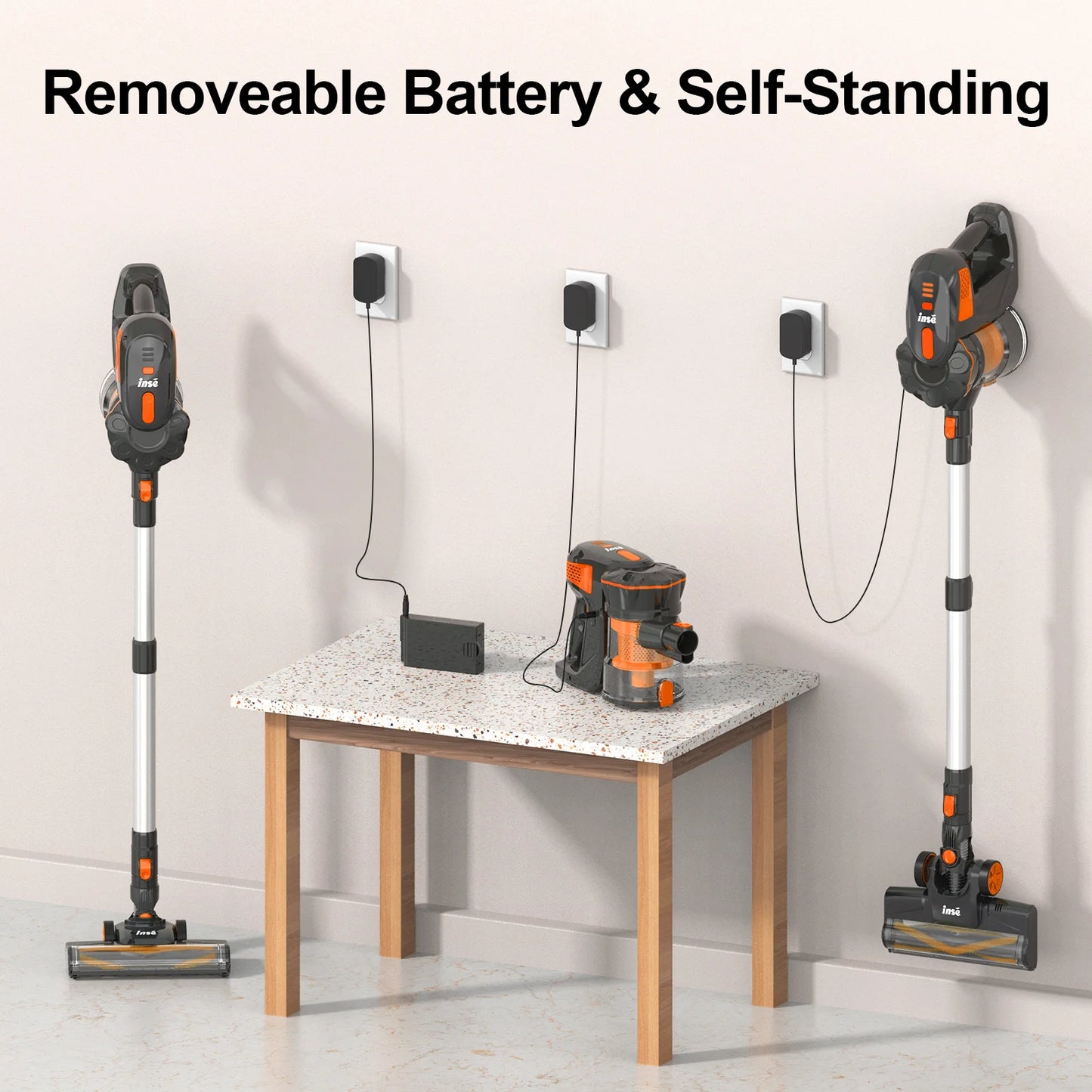 Cordless Vacuum Cleaner, Powerful, Brushless Motor, Ultra Quiet, Lightweight