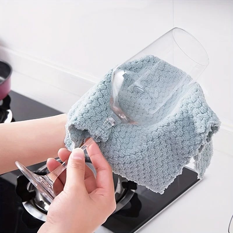 20Pcs/Pack Thickened Cleaning Cloths, Reusable, Mirrors, Windows, Dishes