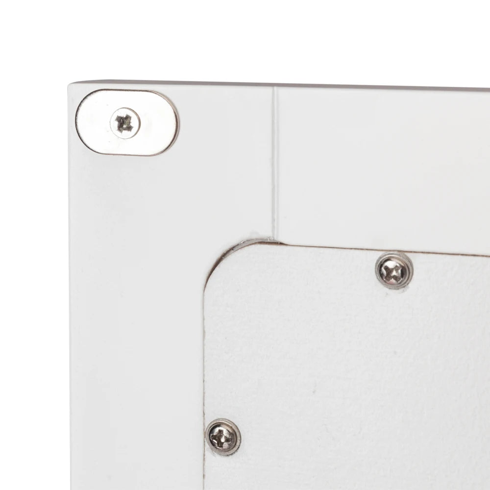 Double Door Mirror Bathroom Cabinet, Shelf, White