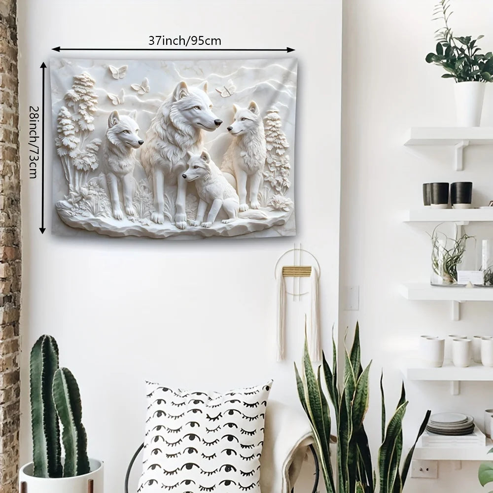 Wolves Wall Hanging, 5 Sizes, 3D