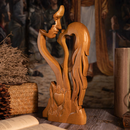 Exquisite Wooden Love Forever Ornament, Unique, Indoor or Outdoor