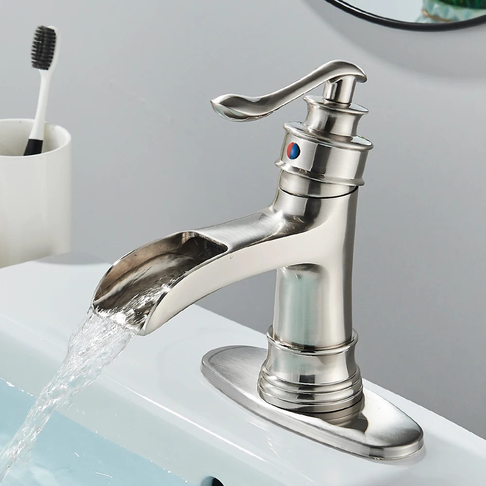 Waterfall Faucet, Oil Rubbed Bronze, Single Handle, Mixer Tap