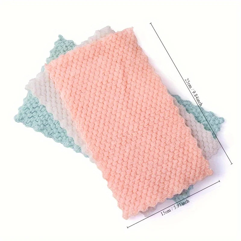 20Pcs/Pack Thickened Cleaning Cloths, Reusable, Mirrors, Windows, Dishes