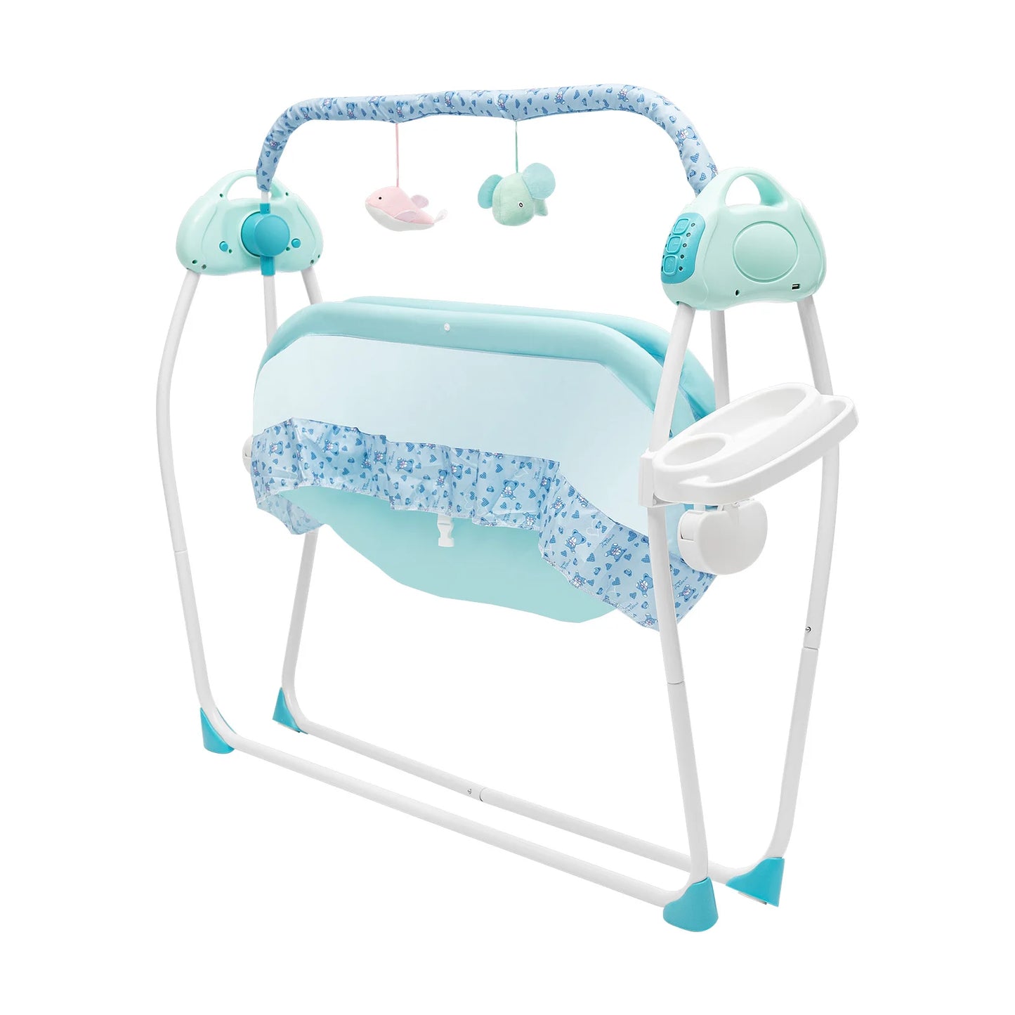 Cradle Swing Sleeping Bed, Auto Rocking, 5 Speed Stand, Musical, 0-18 Months, 3 Colors