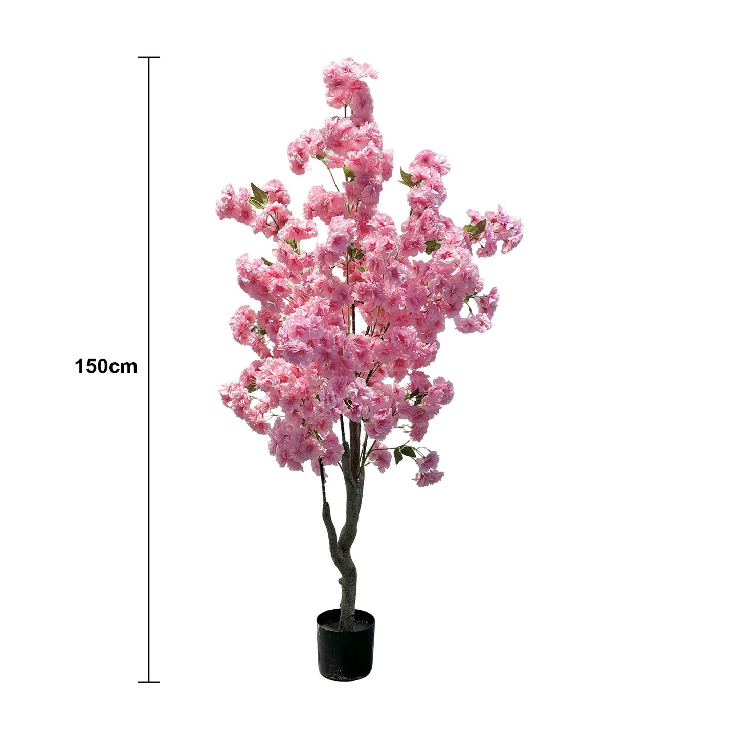 Artificial Cherry Blossom Tree 150cm Tall Decorative Faux Cherry Blossom Tree In Pot, For Home Indoor Corner Decor