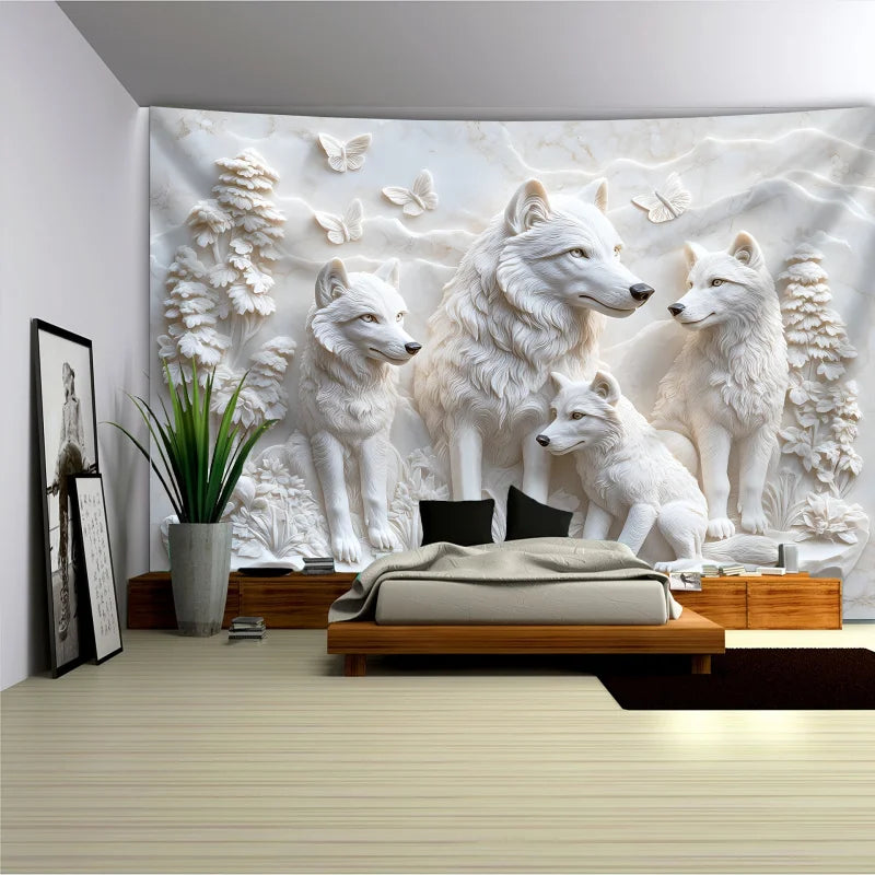 Wolves Wall Hanging, 5 Sizes, 3D