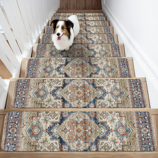 Non-Slip Stair Carpet, Indoor, Soft, Resistant Rubber