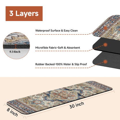 Non-Slip Stair Carpet, Indoor, Soft, Resistant Rubber