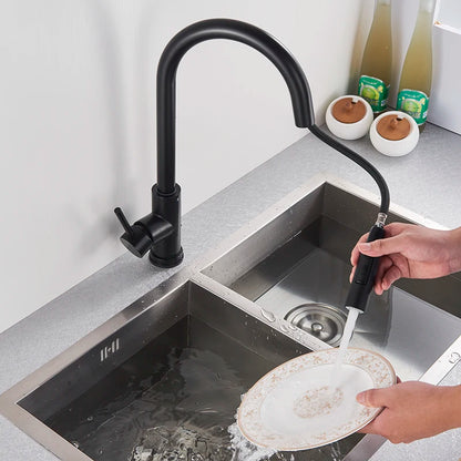 Kitchen Faucet, Two Function Single Handle, Pull Out, Deck Mounted