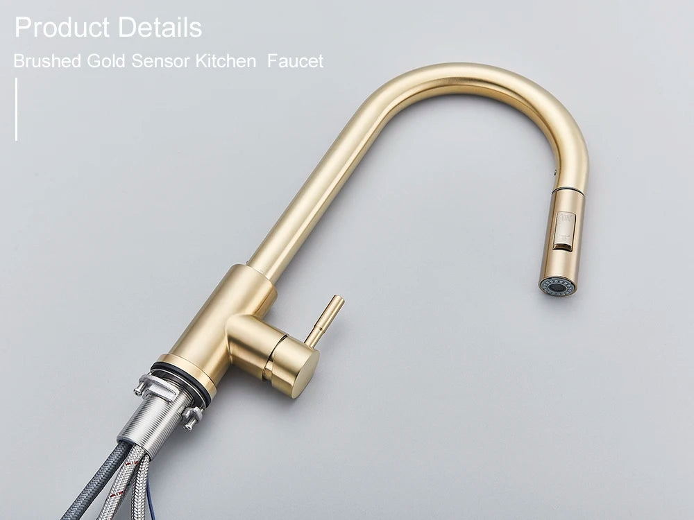 Kitchen Faucet, Two Function Single Handle, Pull Out, Deck Mounted