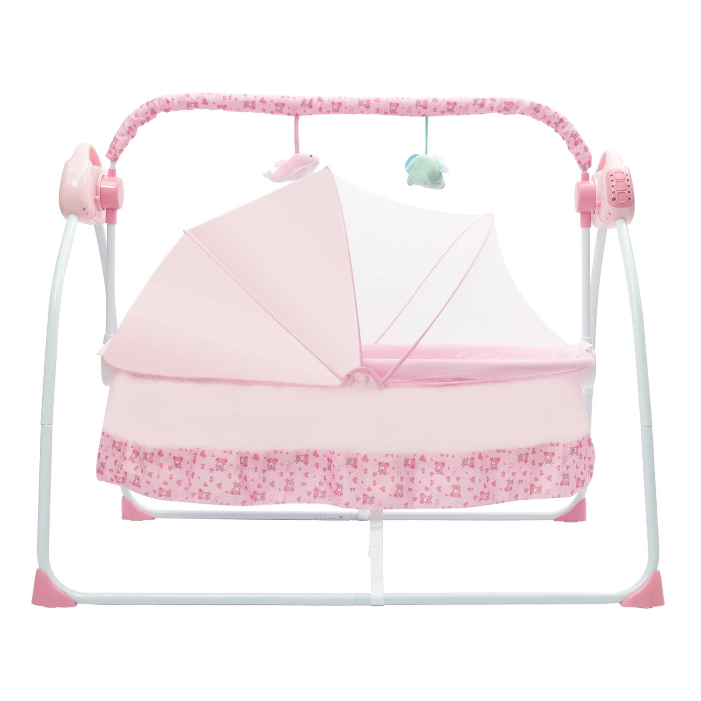Cradle Swing Sleeping Bed, Auto Rocking, 5 Speed Stand, Musical, 0-18 Months, 3 Colors