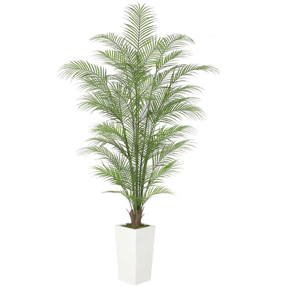 4'/5'/6' Artificial Palm Tree, Faux Areca Palm, Lifelike Palm Leaves, Realistic Trunk, Indoor