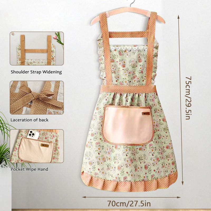 Women's Apron, Pocket, Printed ,Cotton
