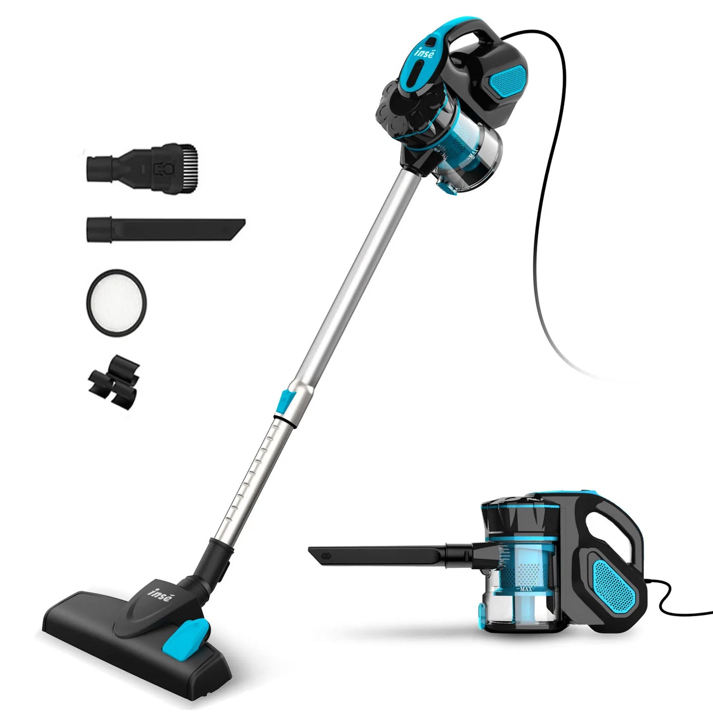 Vacuum Cleaner, Corded, Powerful Suction,  Handheld