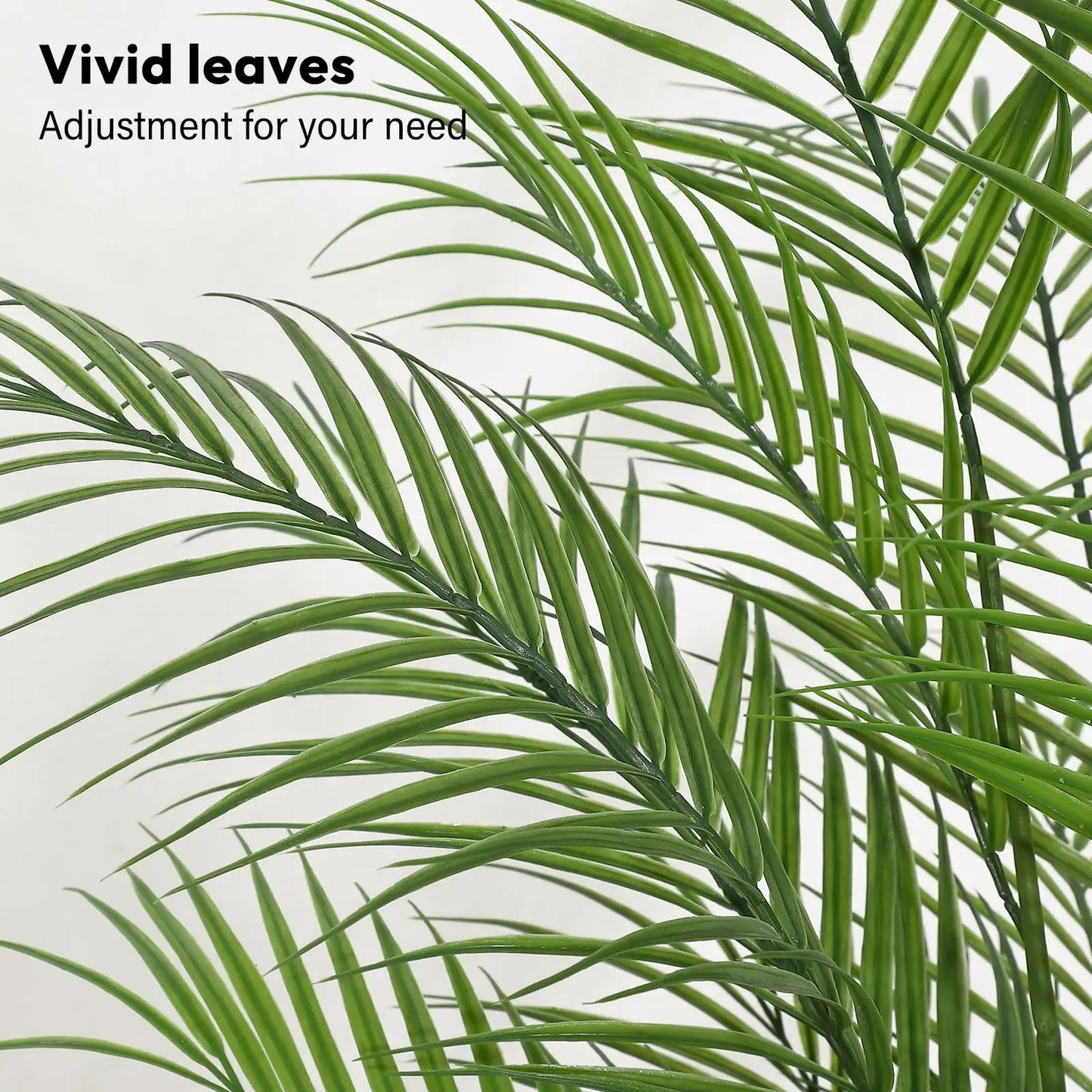 4'/5'/6' Artificial Palm Tree, Faux Areca Palm, Lifelike Palm Leaves, Realistic Trunk, Indoor