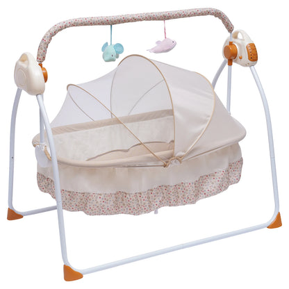 Cradle Swing Sleeping Bed, Auto Rocking, 5 Speed Stand, Musical, 0-18 Months, 3 Colors