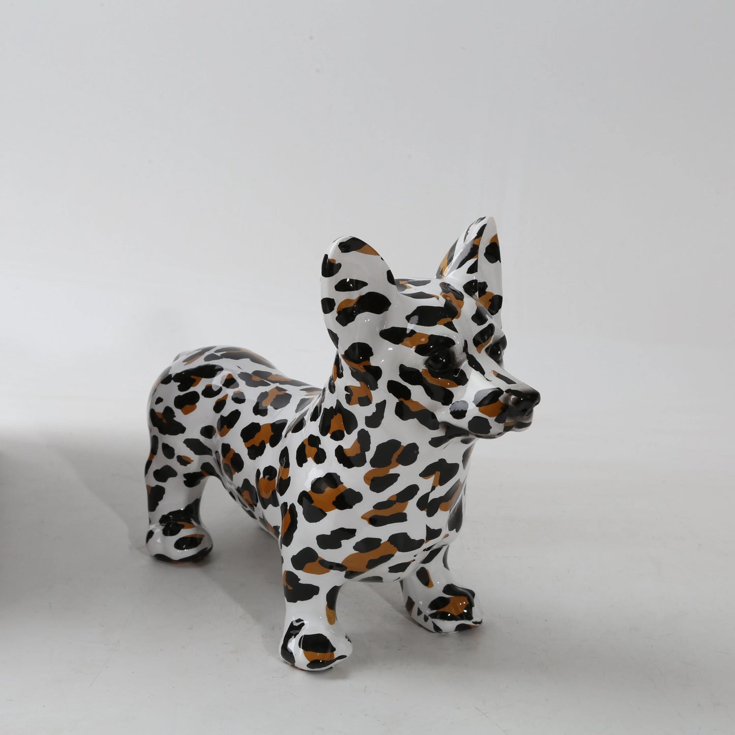 Nordic Art Graffiti Corgi Dog, Creative, Resin
