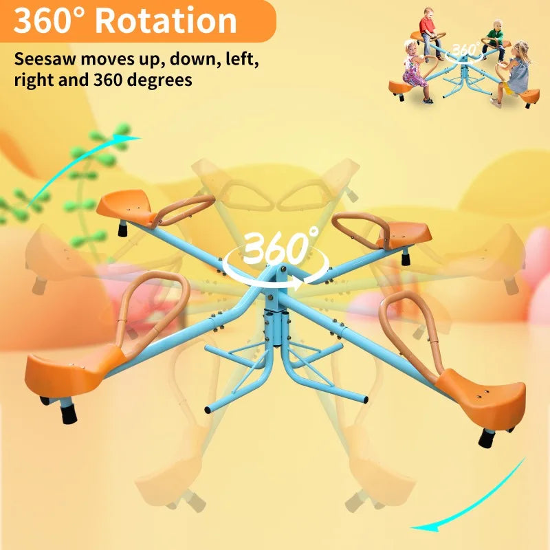 Kids Seesaw, Sit and Spin Teeter Totter