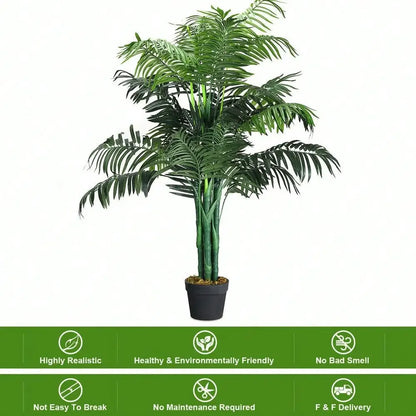 3.5' Artificial Areca Palm Tree, Decorative Silk  Indoors / Outdoor