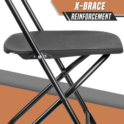 Folding Chairs, 10 Pack, Foldable, Wedding Parties, Events Outdoor/Indoor, Plastic, Folding, Lightweight