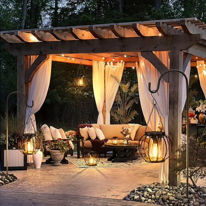 Orbicular Hanging Solar Lights, 2 Pack, Brighter, Outdoor, Auto On/Off , Yard, Garden, Patio, Pathway