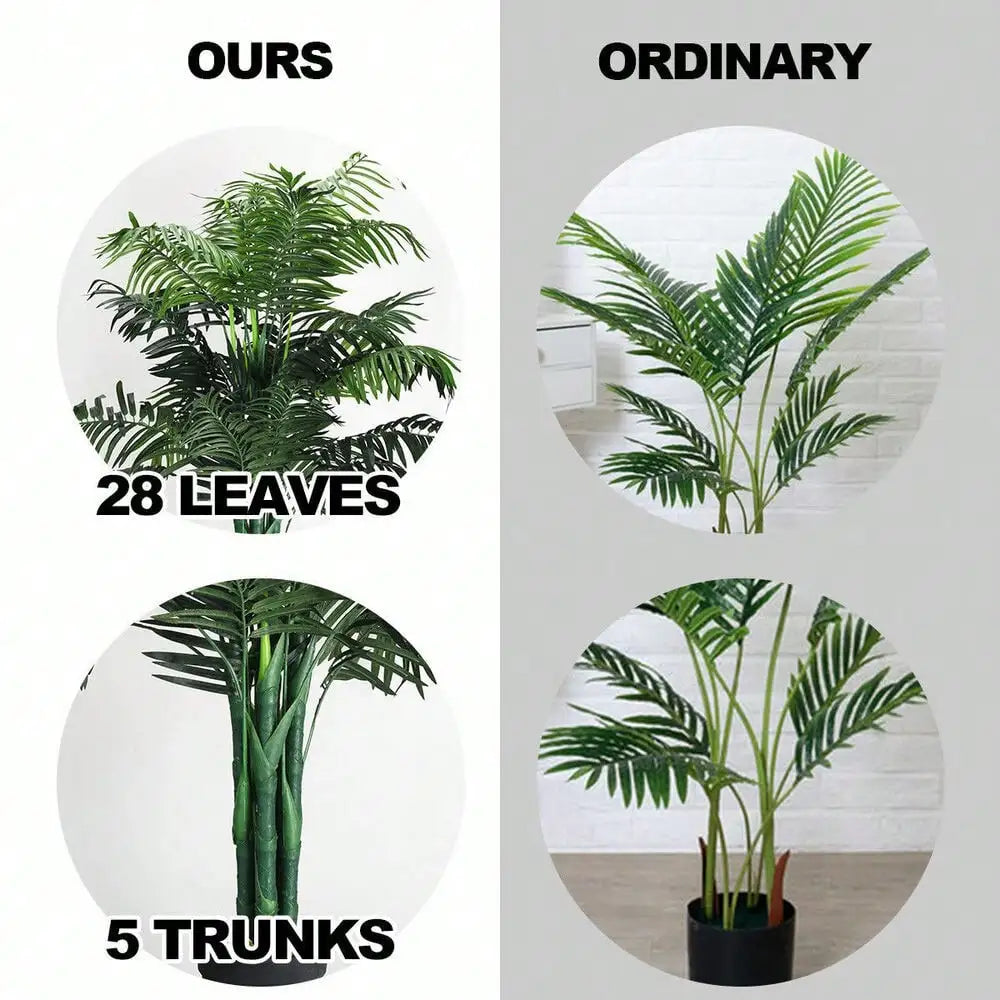 3.5' Artificial Areca Palm Tree, Decorative Silk  Indoors / Outdoor