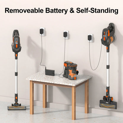 Cordless Vacuum Cleaner, Powerful, Brushless Motor, Ultra Quiet, Lightweight