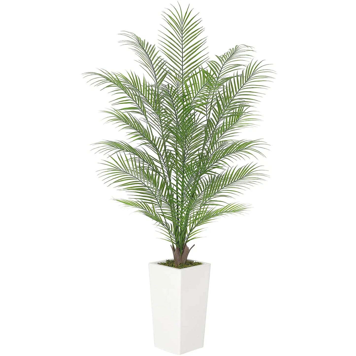 4'/5'/6' Artificial Palm Tree, Faux Areca Palm, Lifelike Palm Leaves, Realistic Trunk, Indoor