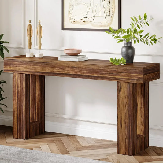 63" Entryway Table, Farmhouse, Narrow