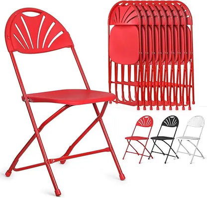 Folding Chairs, 10 Pack, Foldable, Wedding Parties, Events Outdoor/Indoor, Plastic, Folding, Lightweight