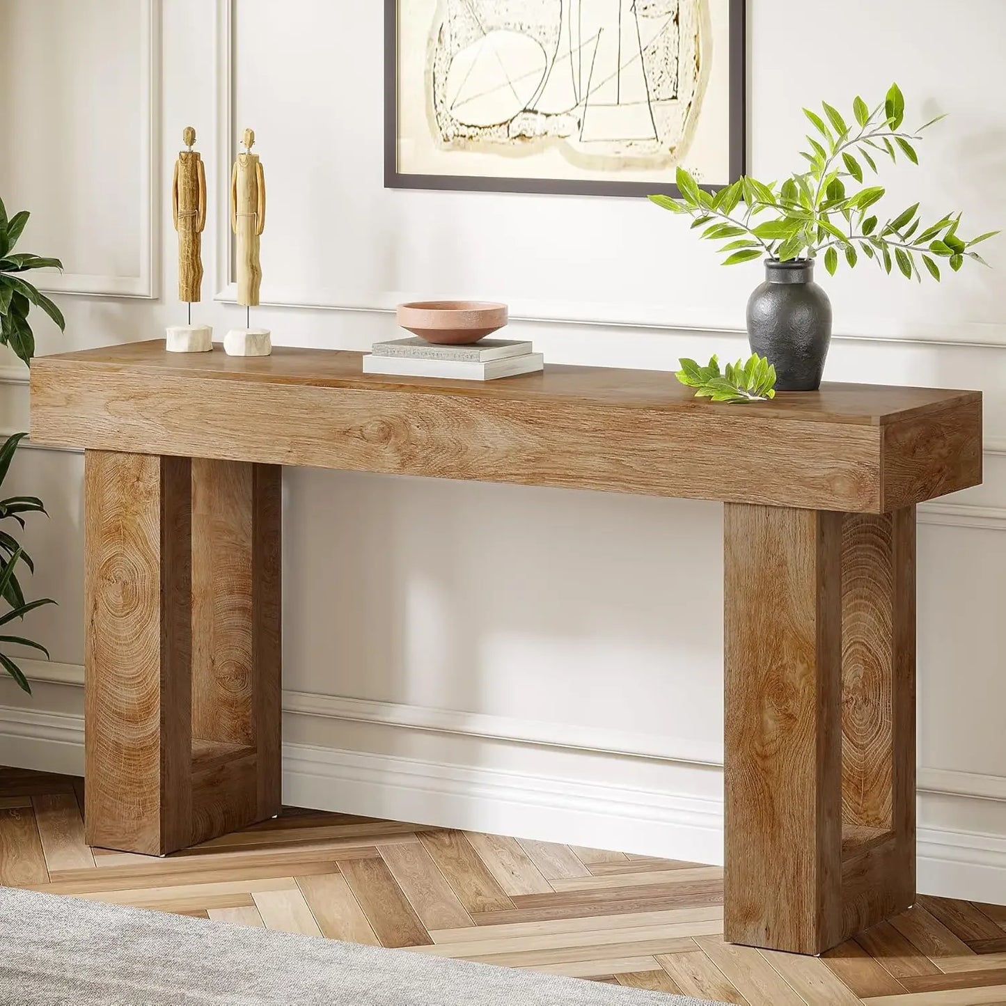 63" Entryway Table, Farmhouse, Narrow