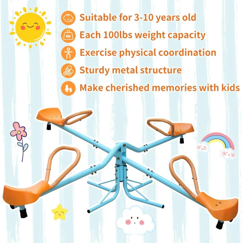 Kids Seesaw, Sit and Spin Teeter Totter