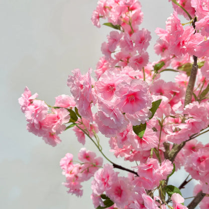 Artificial Cherry Blossom Tree 150cm Tall Decorative Faux Cherry Blossom Tree In Pot, For Home Indoor Corner Decor