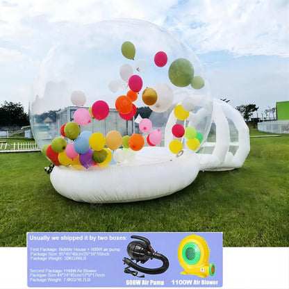 10FT Balloon Jumping Inflatable Bubble House, Trampoline, Transparent Dome, PVC Material
