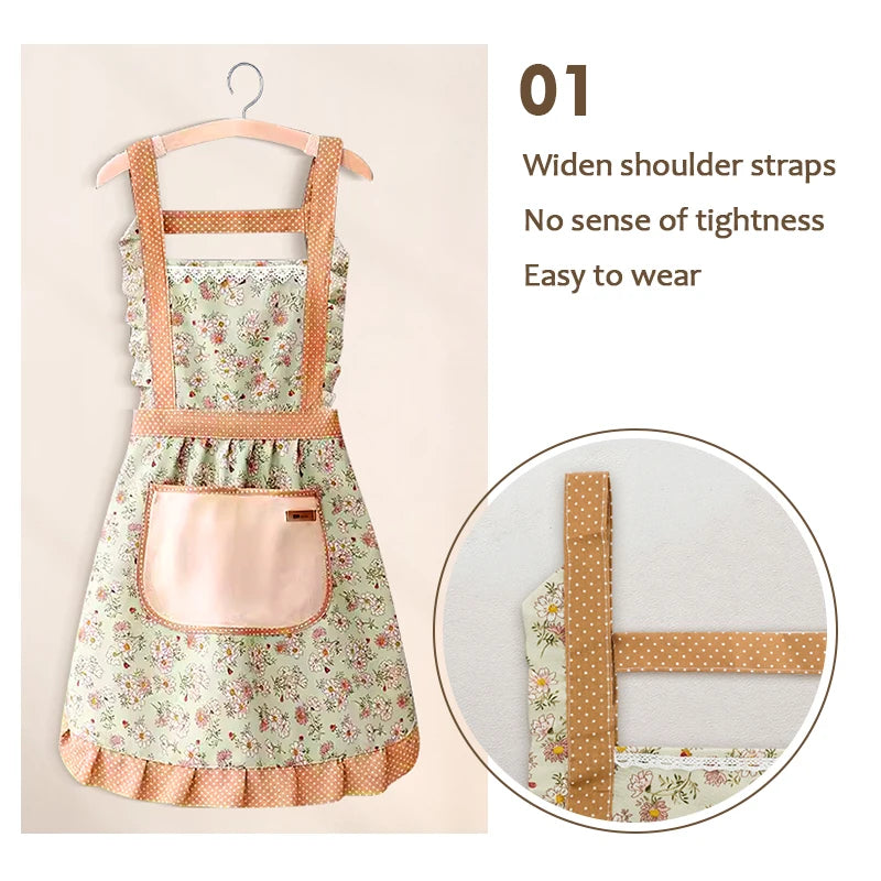 Women's Apron, Pocket, Printed ,Cotton