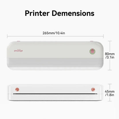 Portable Thermal Printer, Wireless, Inkless, Mobile Printer, IOS & Android