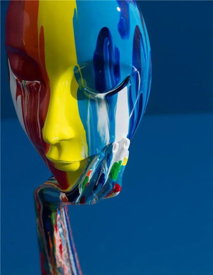 Creative Painted Colorful Abstract Mask. Decoration