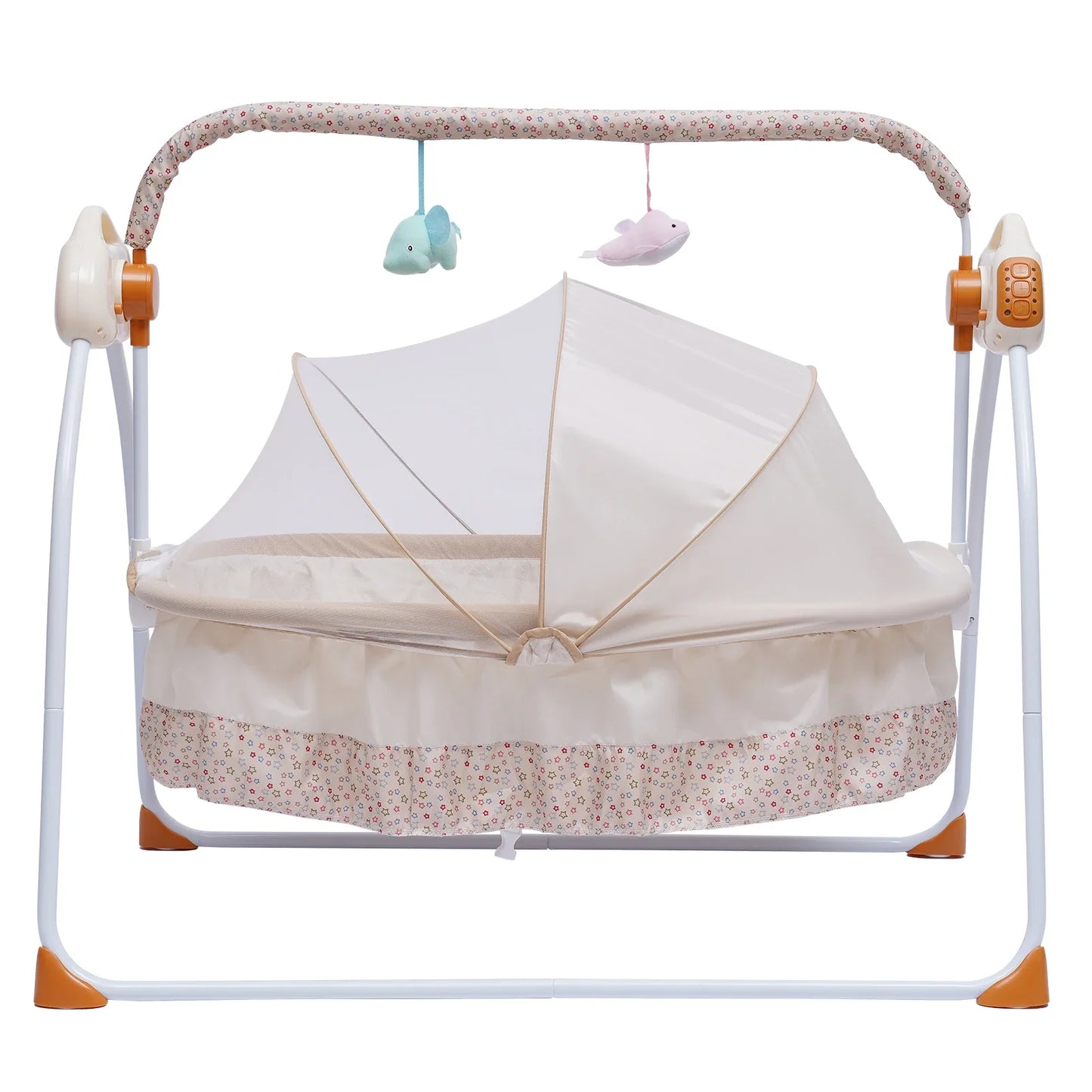 Cradle Swing Sleeping Bed, Auto Rocking, 5 Speed Stand, Musical, 0-18 Months, 3 Colors